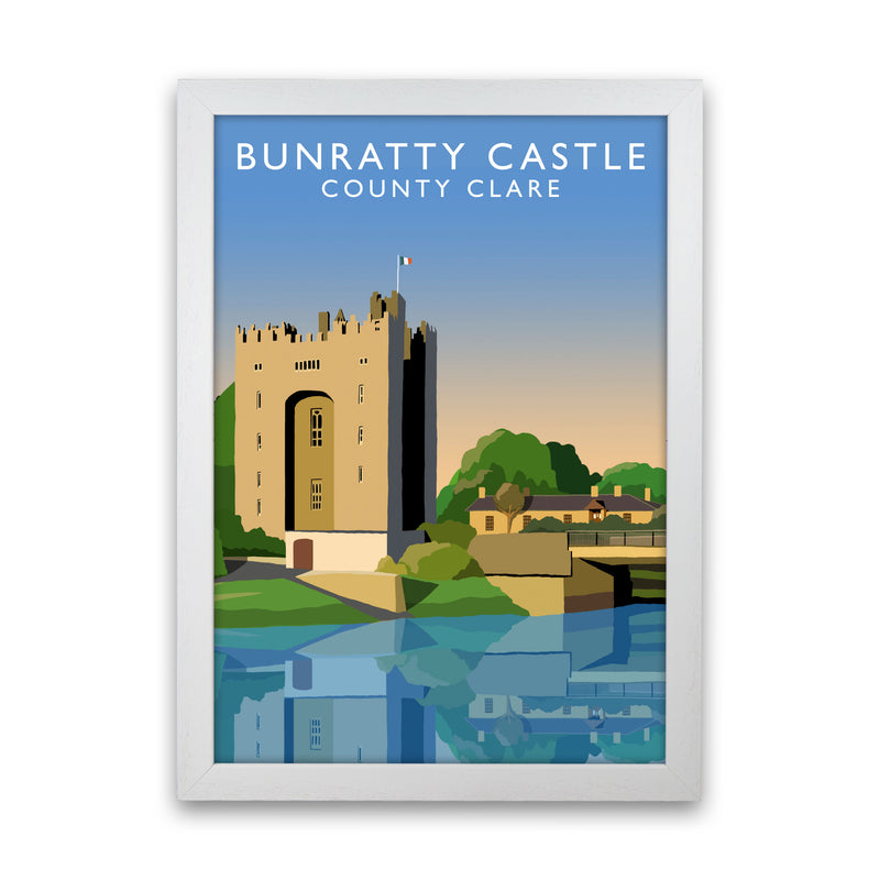 Bunratty Castle Portrait by Richard O'Neill White Grain