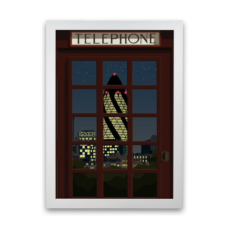London Telephone Box 13 by Richard O'Neill White Grain