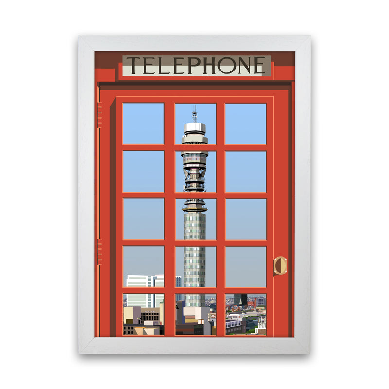 London Telephone Box 6 by Richard O'Neill White Grain
