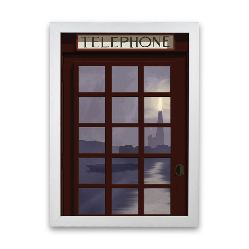 London Telephone Box 8 by Richard O'Neill White Grain