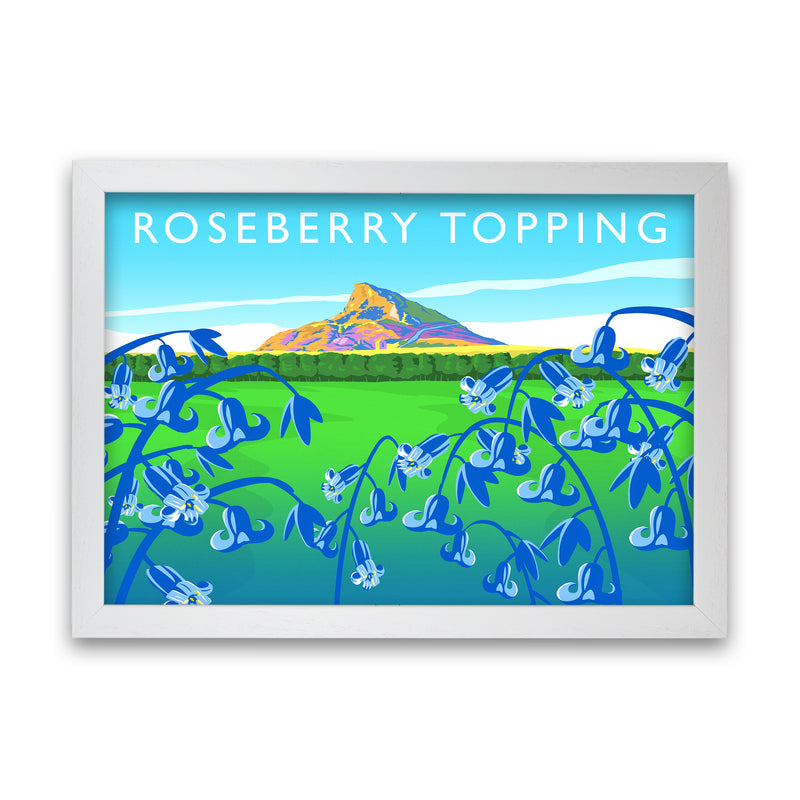 Roseberry Topping (bluebells) by Richard O'Neill White Grain