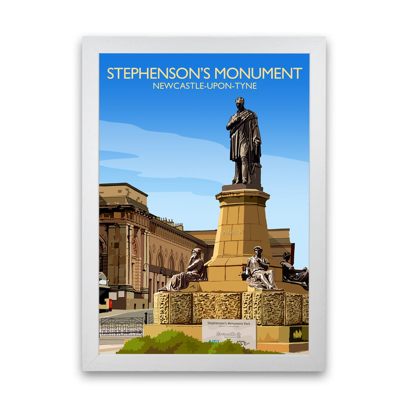 Stephenson's Monument by Richard O'Neill White Grain
