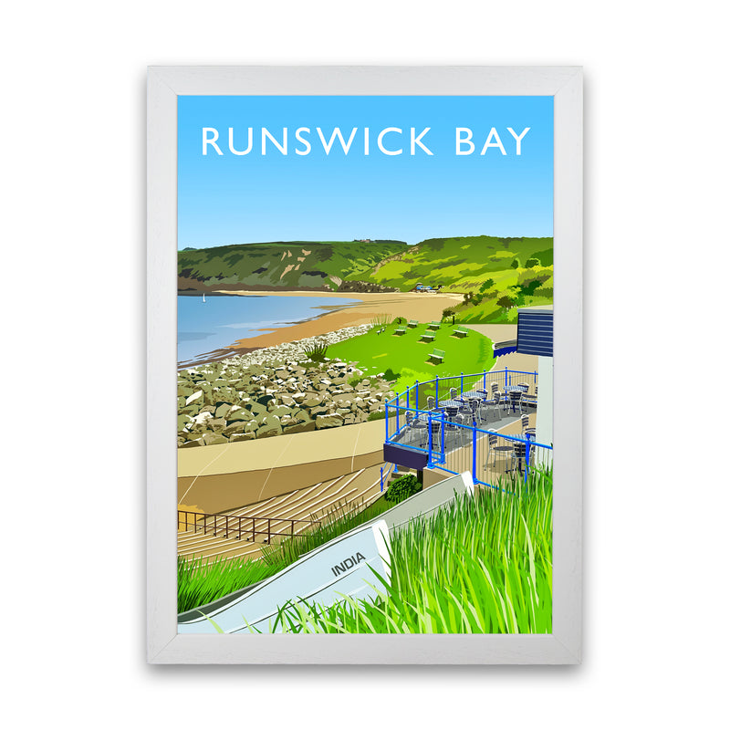 Runswick Bay 3 portrait by Richard O'Neill White Grain
