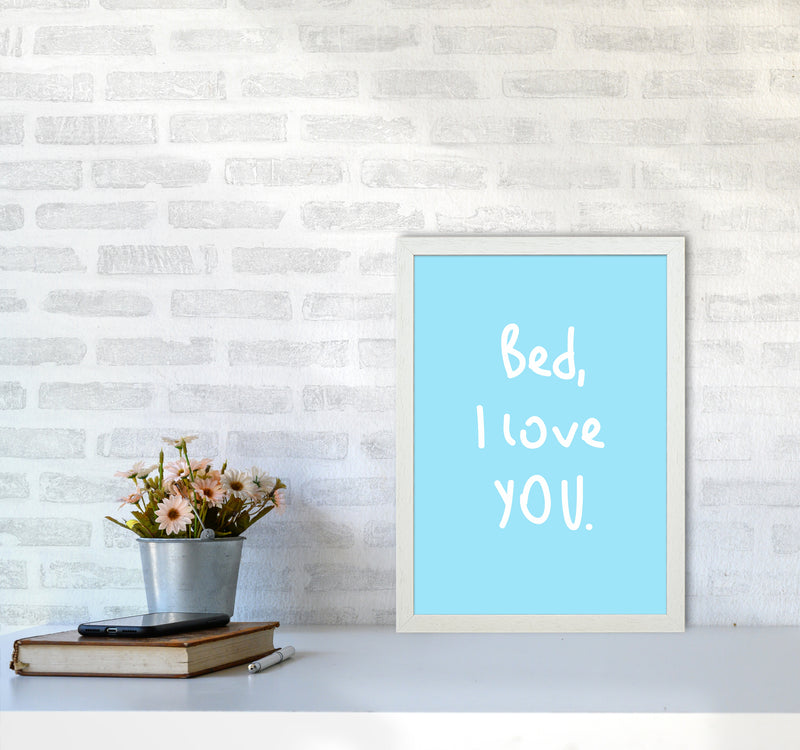 Bed I Love You Quote Art Print by Seven Trees Design