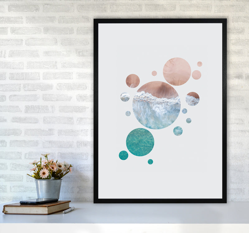 Planet Ocean Art Print by Seven Trees Design A1 White Frame
