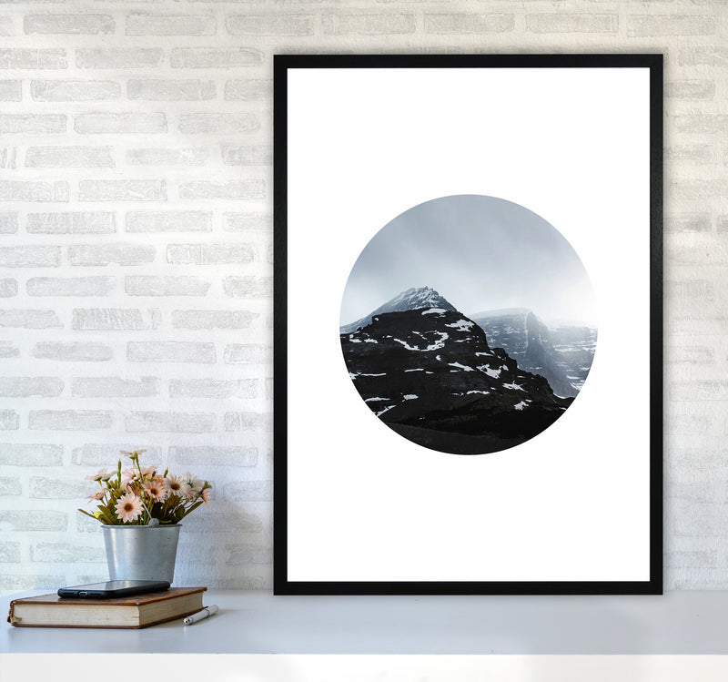 Snow Mountains Photography Art Print by Seven Trees Design A1 White Frame