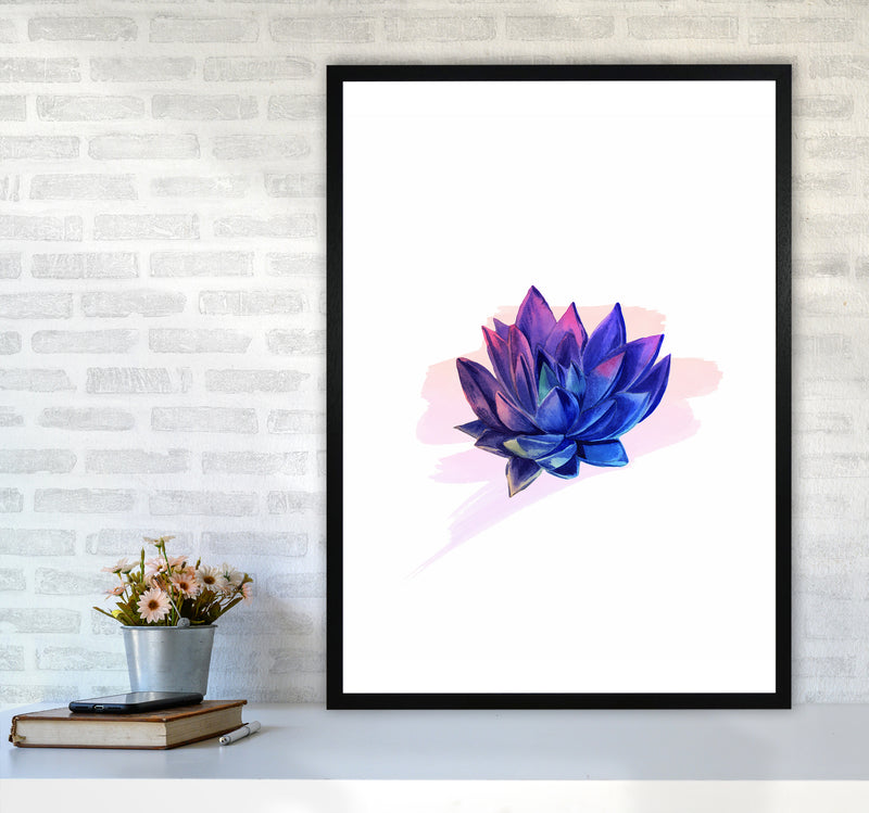 The Modern Succulent Art Print by Seven Trees Design A1 White Frame