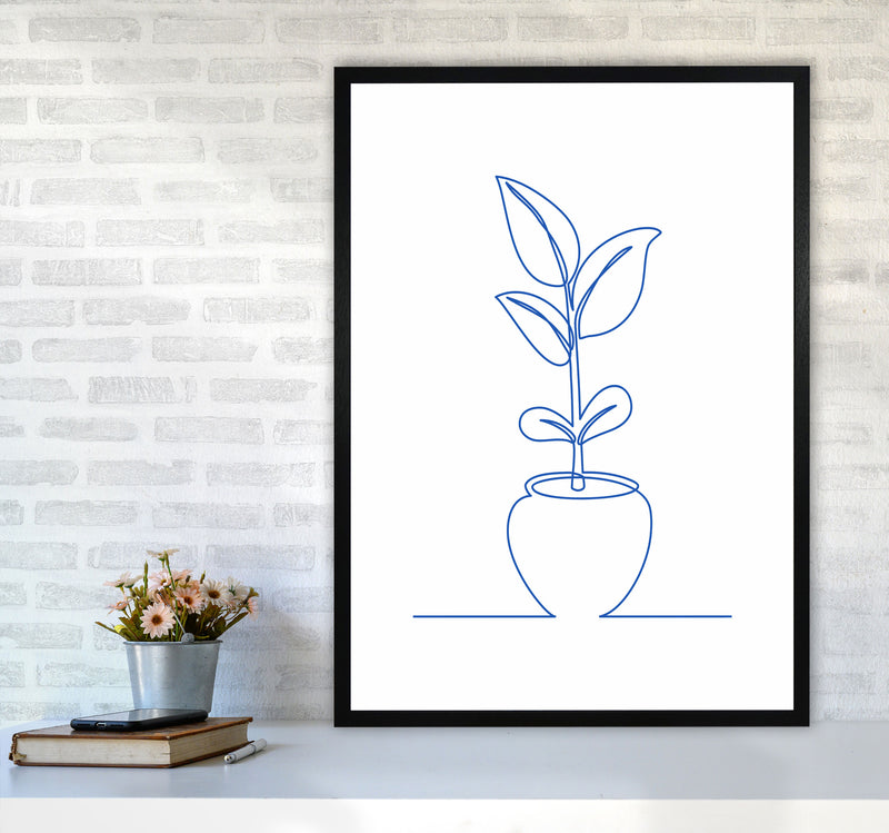 One Line Plant II Art Print by Seven Trees Design A1 White Frame