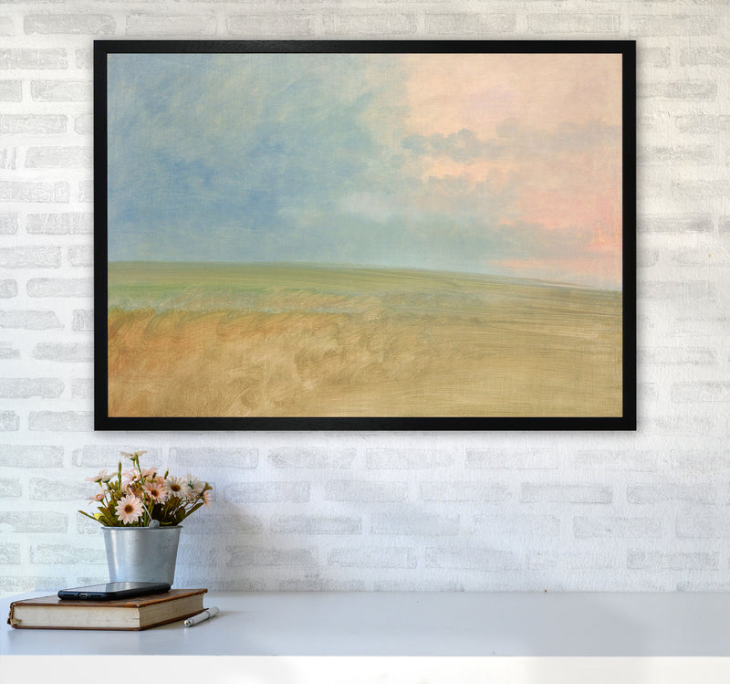 Peaceful Field Art Print by Seven Trees Design A1 White Frame