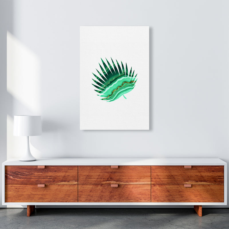 Green Marble Leaf II Art Print by Seven Trees Design A1 Canvas
