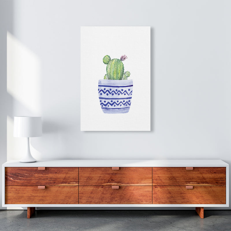 The Blue Cacti Art Print by Seven Trees Design A1 Canvas