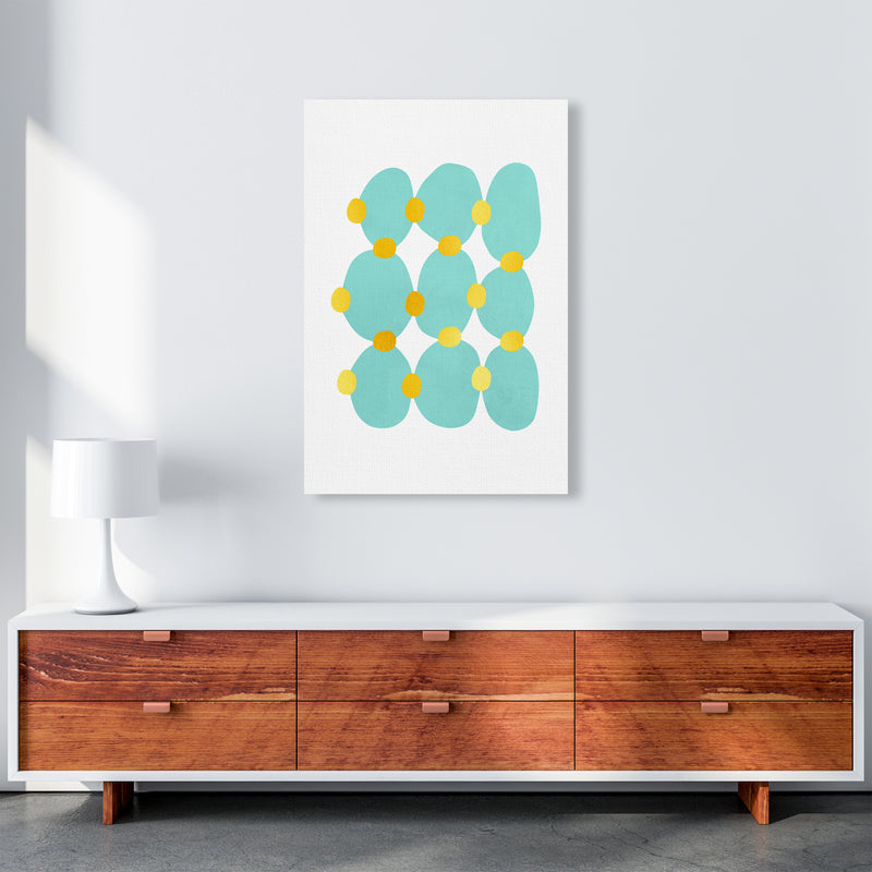 The Blue Islands Abstract Art Print by Seven Trees Design A1 Canvas