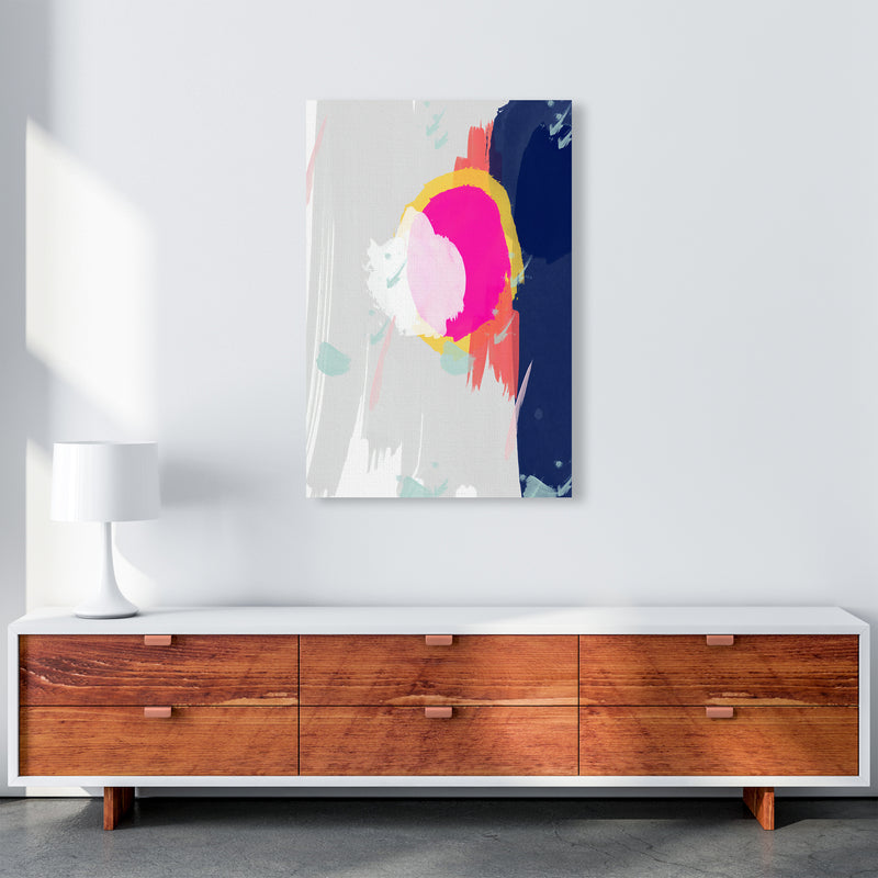 The Happy Paint Strokes Abstract Art Print by Seven Trees Design A1 Canvas
