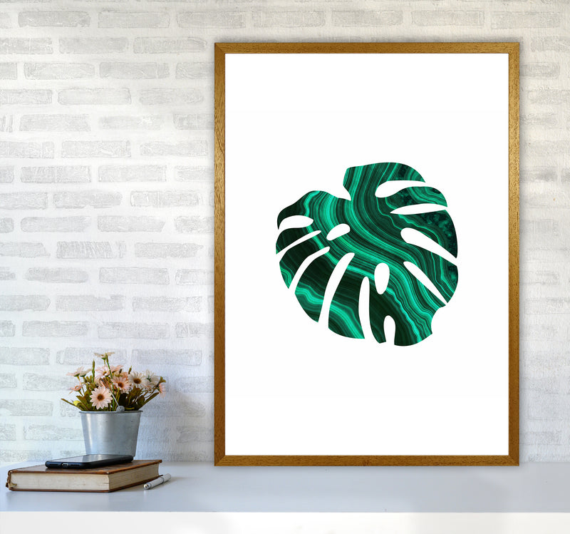 Green Marble Leaf I Art Print by Seven Trees Design A1 Print Only