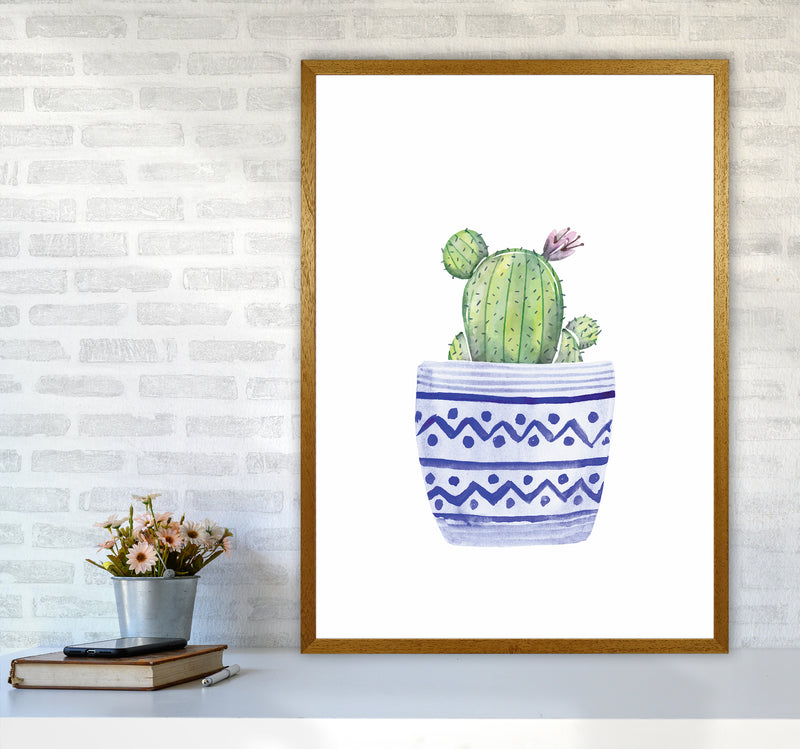 The Blue Cacti Art Print by Seven Trees Design A1 Print Only