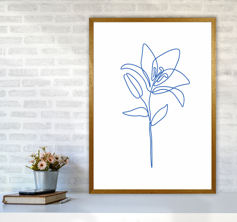 One Line Flower II Art Print by Seven Trees Design A1 Print Only