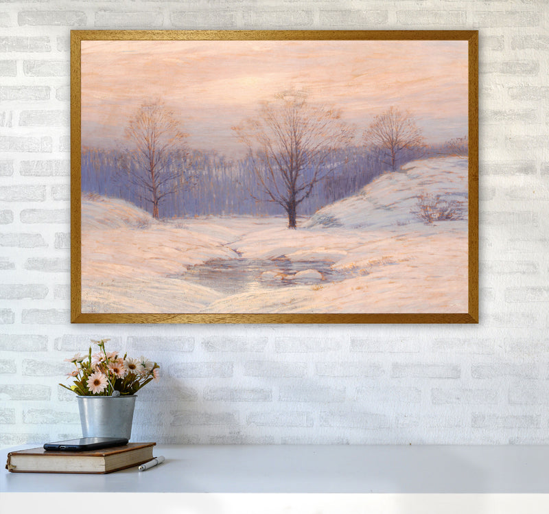 Snowy Sunset Art Print by Seven Trees Design A1 Print Only