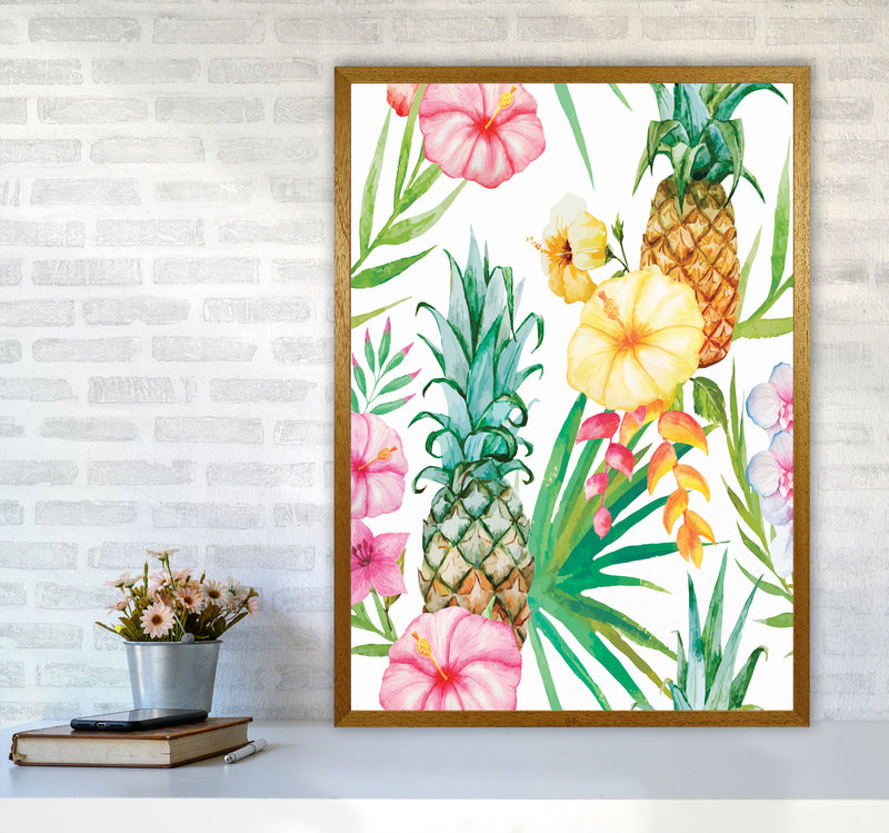 The tropical pineapples Art Print by Seven Trees Design A1 Print Only