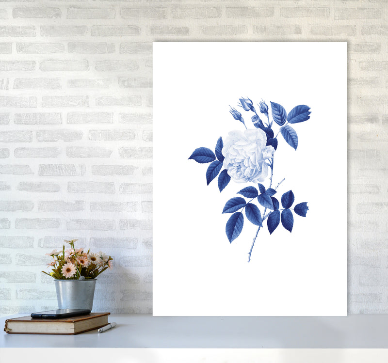 Blue botanic II Art Print by Seven Trees Design A1 Black Frame
