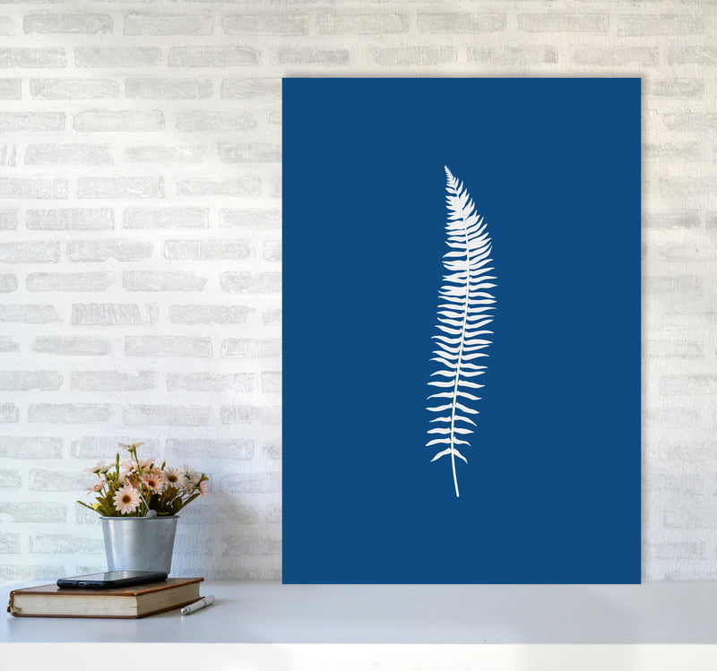 Blue Botanical I Art Print by Seven Trees Design A1 Black Frame
