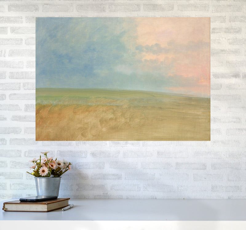 Peaceful Field Art Print by Seven Trees Design A1 Black Frame