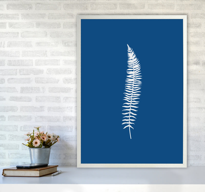 Blue Botanical I Art Print by Seven Trees Design A1 Oak Frame