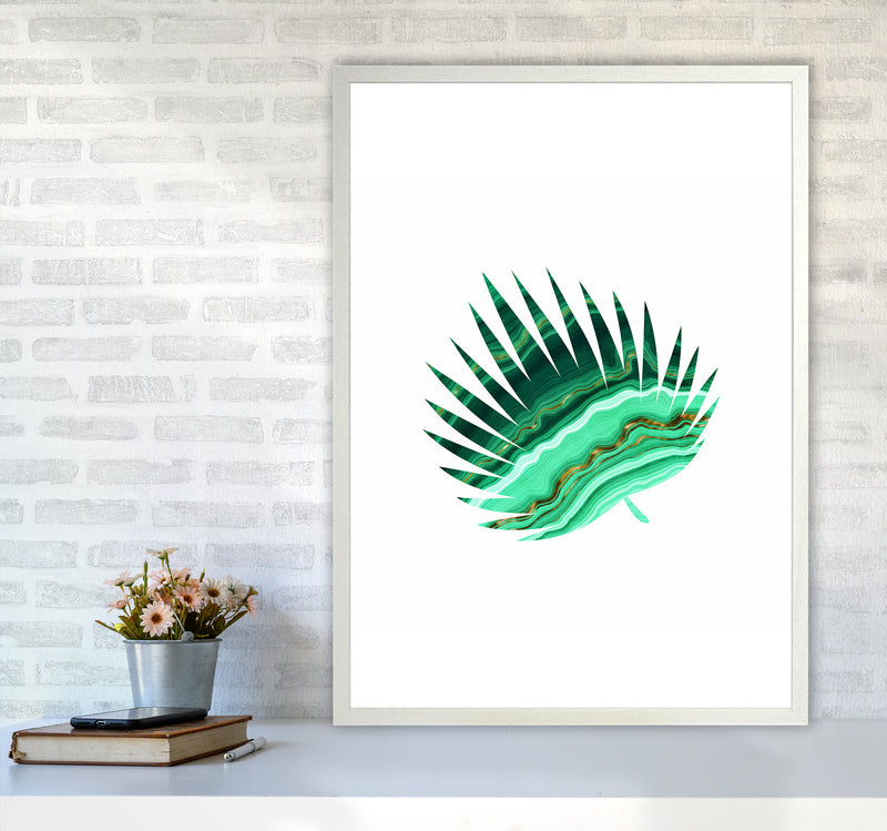 Green Marble Leaf II Art Print by Seven Trees Design