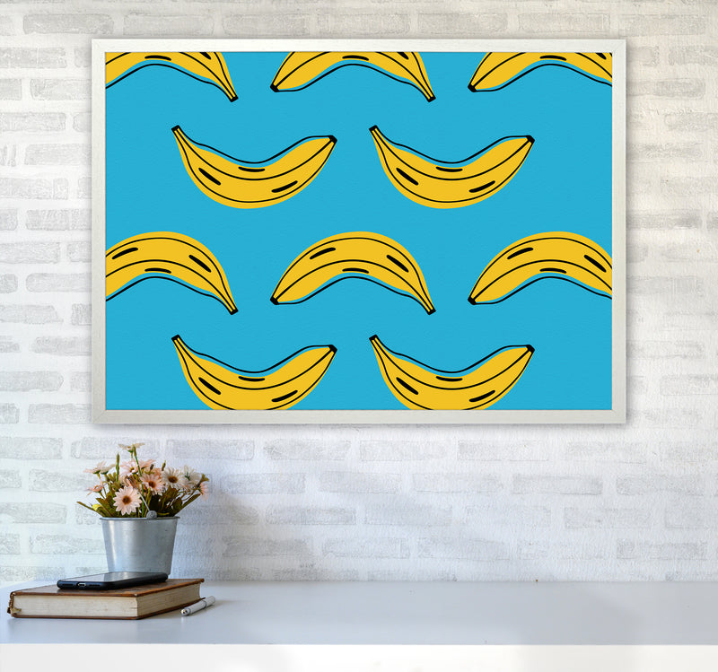 Is Bananas Art Print by Seven Trees Design A1 Oak Frame