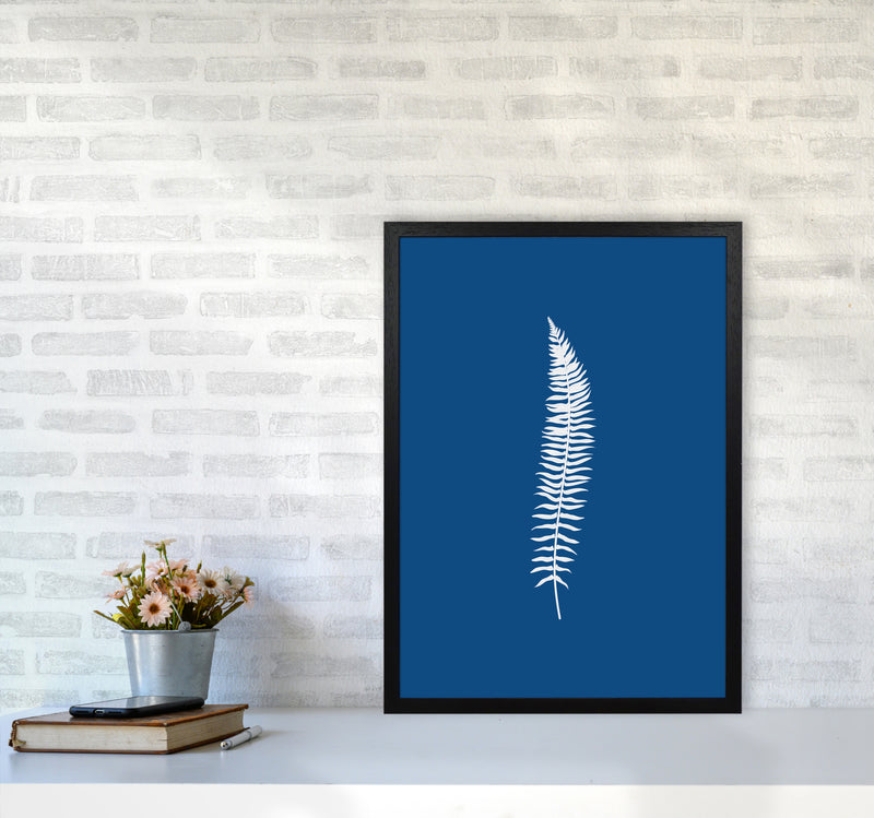 Blue Botanical I Art Print by Seven Trees Design A2 White Frame
