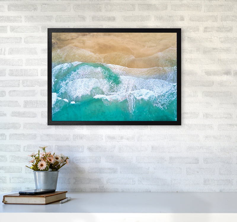 Waves From The Sky Landscape Art Print by Seven Trees Design A2 White Frame