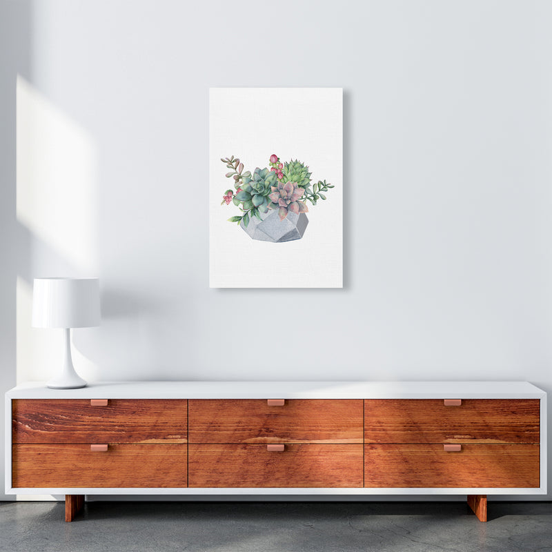 The Watercolor Succulents Art Print by Seven Trees Design A2 Canvas