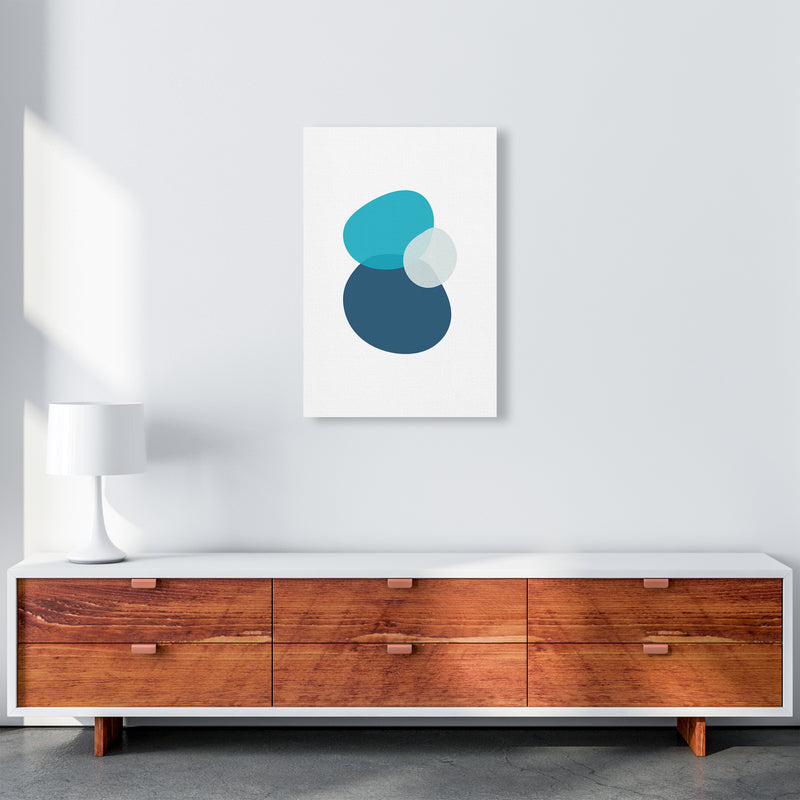 Three Stones Abstract Art Print by Seven Trees Design A2 Canvas
