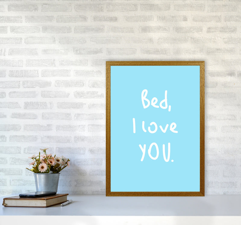 Bed I Love You Quote Art Print by Seven Trees Design A2 Print Only