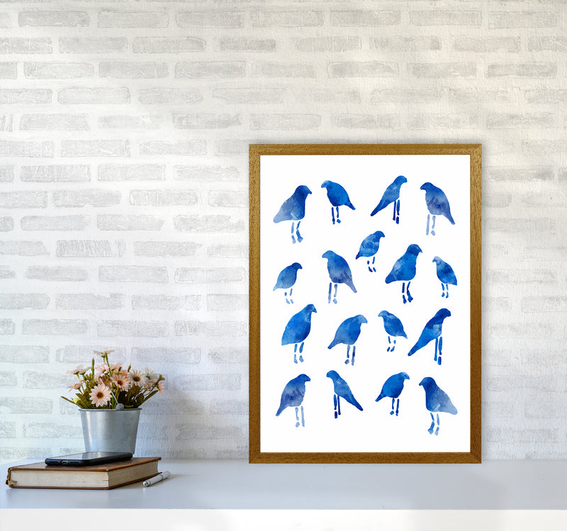 The Blue Birds Art Print by Seven Trees Design A2 Print Only
