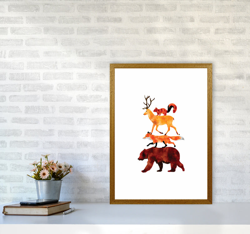 The Forest Friends Childrens Art Print by Seven Trees Design A2 Print Only