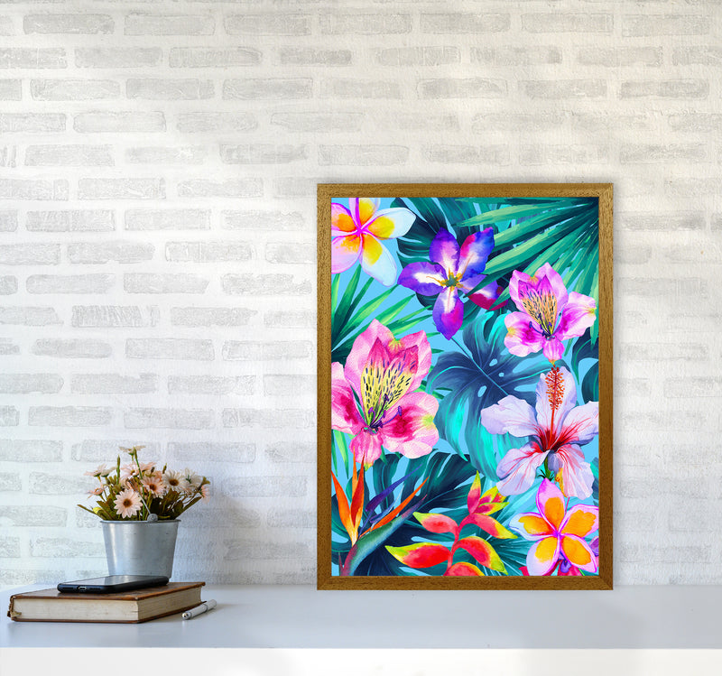 The Tropical Flowers Art Print by Seven Trees Design A2 Print Only