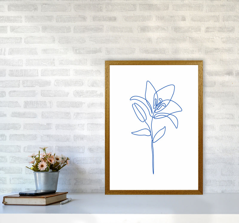 One Line Flower II Art Print by Seven Trees Design A2 Print Only