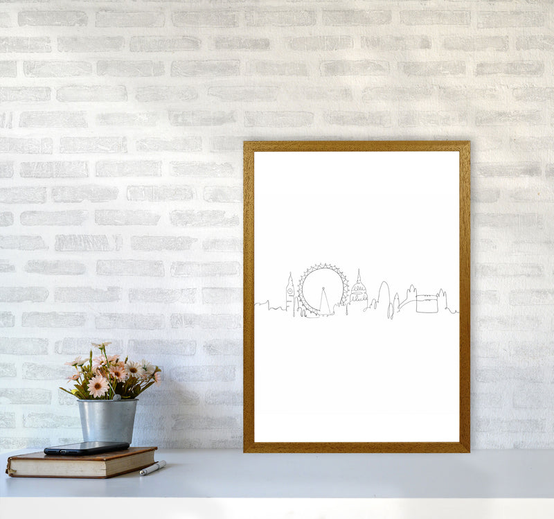 One Line London Art Print by Seven Trees Design A2 Print Only