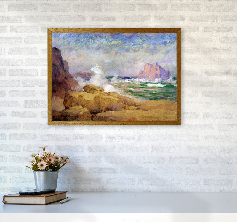 The Ocean and the Bay Painting Art Print by Seven Trees Design A2 Print Only
