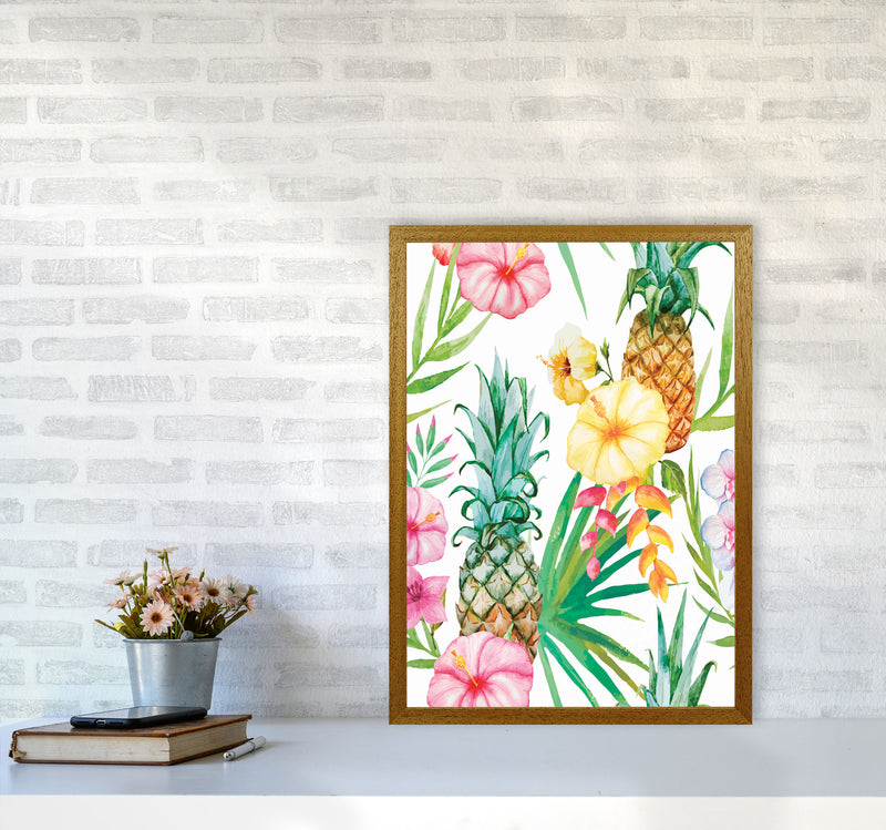 The tropical pineapples Art Print by Seven Trees Design A2 Print Only