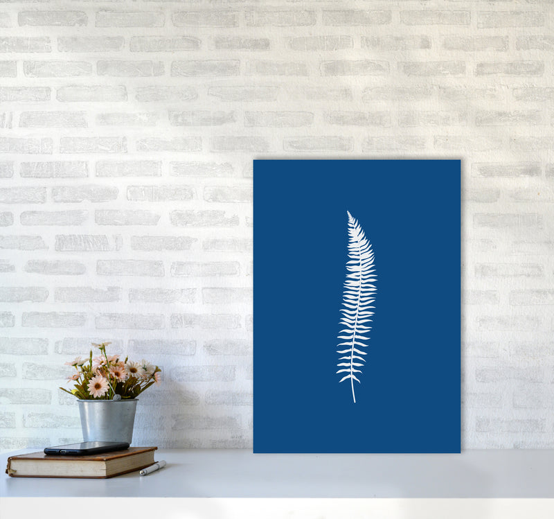 Blue Botanical I Art Print by Seven Trees Design A2 Black Frame