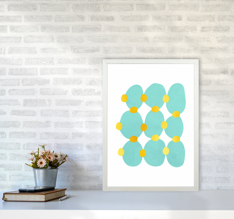 The Blue Islands Abstract Art Print by Seven Trees Design
