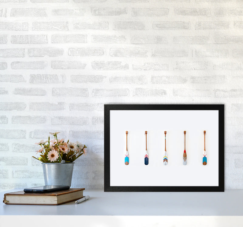 Five Oars Photography Art Print by Seven Trees Design A3 White Frame