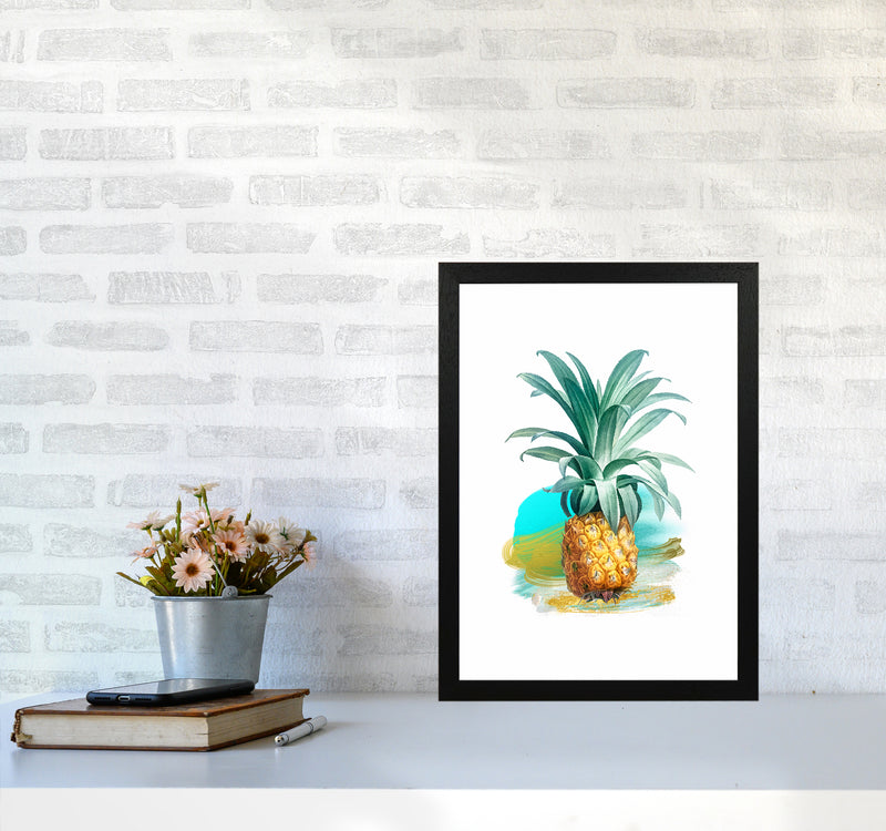 Modern Pineapple Kitchen Art Print by Seven Trees Design A3 White Frame