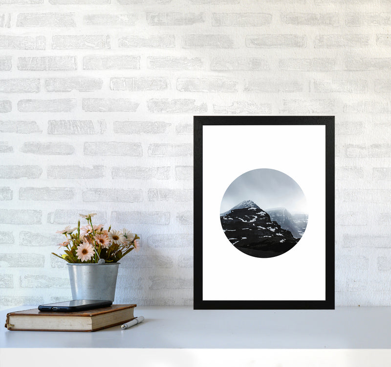 Snow Mountains Photography Art Print by Seven Trees Design A3 White Frame