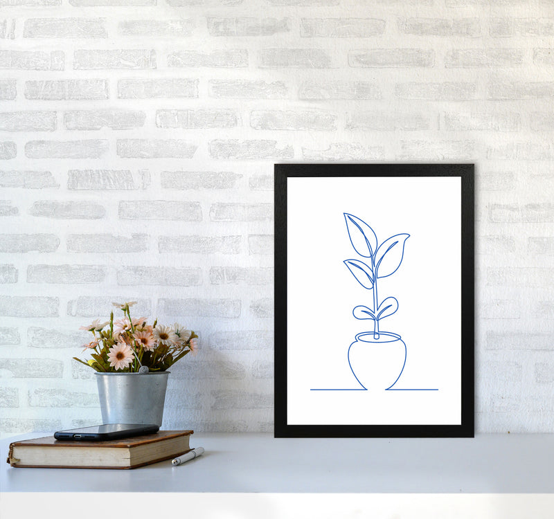 One Line Plant II Art Print by Seven Trees Design A3 White Frame
