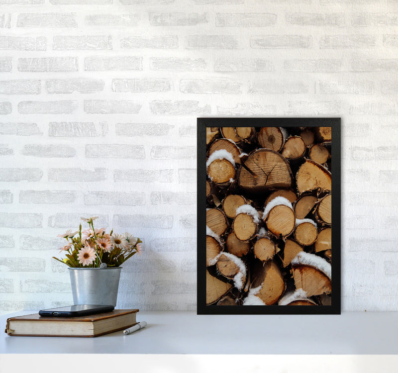 Wood Art Print by Seven Trees Design A3 White Frame