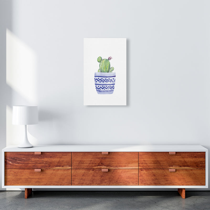 The Blue Cacti Art Print by Seven Trees Design A3 Canvas