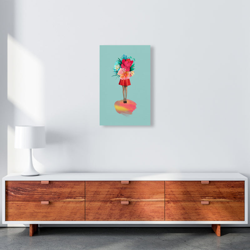 The Floral Girl Art Print by Seven Trees Design A3 Canvas