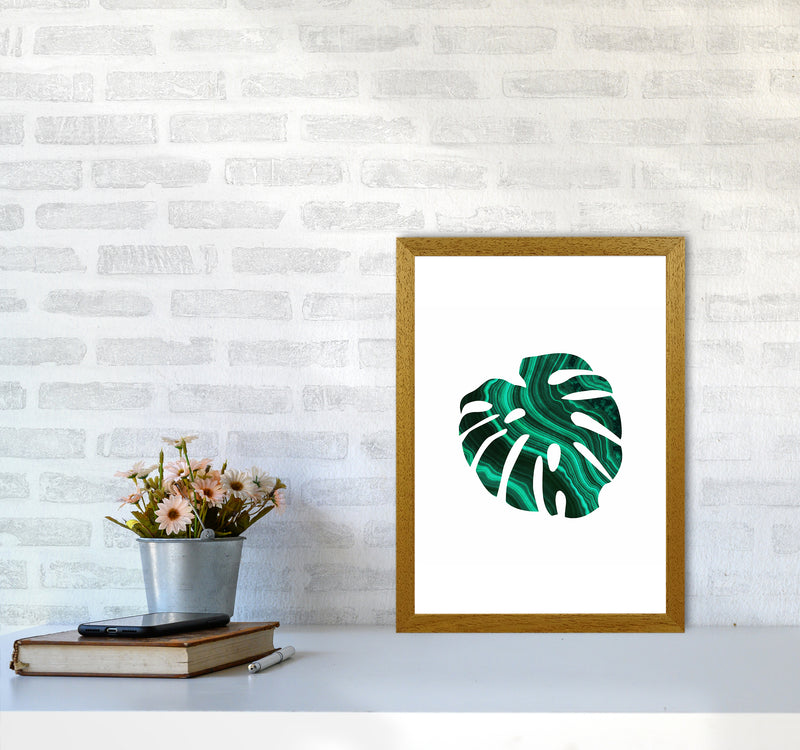 Green Marble Leaf I Art Print by Seven Trees Design A3 Print Only